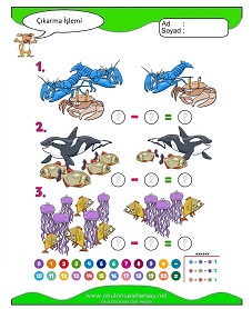 Çıkarma İşlemi Çalışma Sayfaları